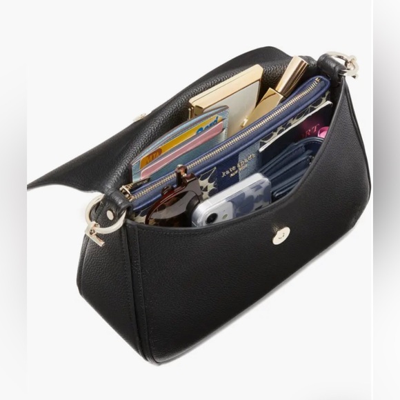 Hudson pebble leather medium convertible shoulder bag♠️ - Picture 6 of 8